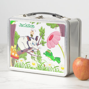 Metalen lunchbox kikker buidelrat lunch diner 