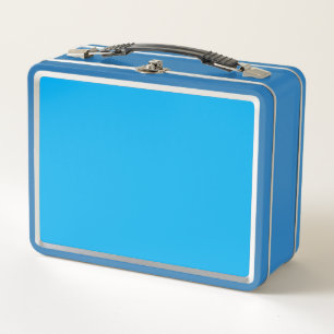 Metalen Lunchbox Lichtblauw Klassiek Duurzaa