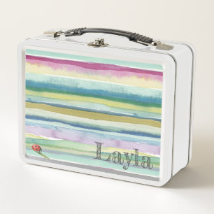 Metalen Lunchbox - Lieveheersbeestje Tijd Voor Lun