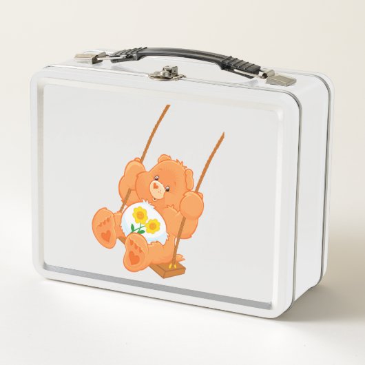 Metalen lunchbox met beer (Voorkant)