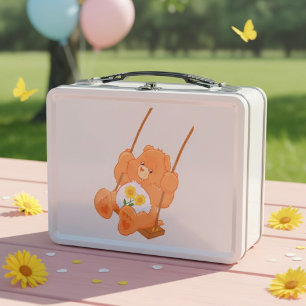 Metalen lunchbox met beer