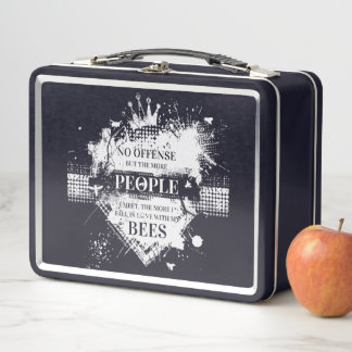 Metalen lunchbox voor de ultieme bijenliefhebber