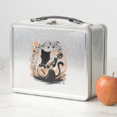 Metalen lunchbox - Zwarte kat (In situ)
