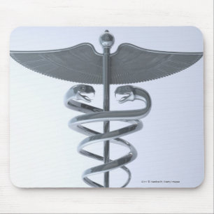 Metalen medische kaduceus muismat