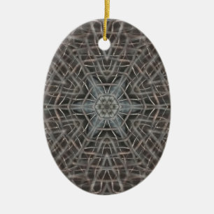Metalen metaalgaas keramische ornament