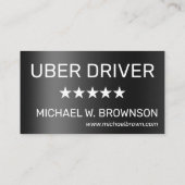 Metalen Moderne Minimaal Stuurprogramma Visitekaartje (Achterkant)