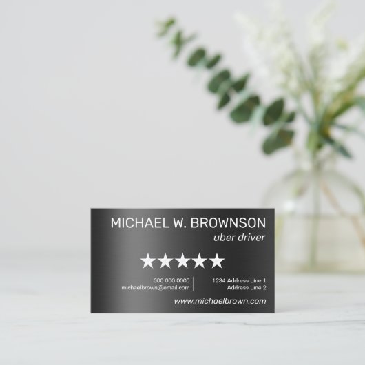 Metalen Moderne Minimaal Stuurprogramma Visitekaartje