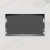 Metalen Monogram | Simple Classic Visitekaartje (Achterkant)