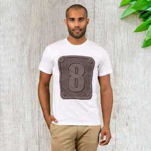 Metalen nummer acht Mannen T-shirt