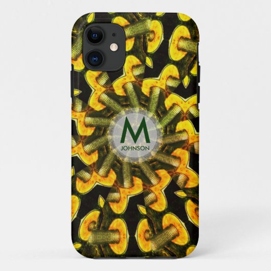 Metalen paddenstoelen Geometrische spiraal iPhone Case-Mate iPhone Case (Achterkant)
