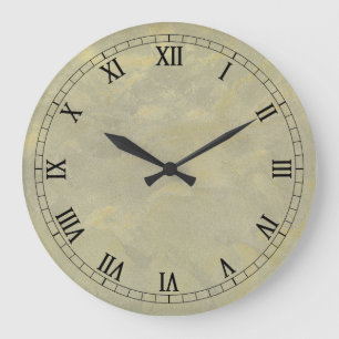 Metalen pleister faux finish wandklok Romeinse cij Grote Klok