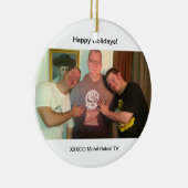 Metalen regels! Kerstornament HEAVY Keramisch Ornament (Rechts)