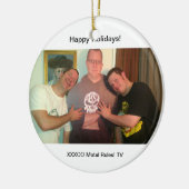 Metalen regels! Kerstornament HEAVY Keramisch Ornament (Links)