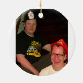 Metalen regels! Kerstornament HEAVY Keramisch Ornament (Achterkant)