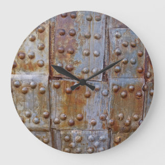 Metalen roestlook Ronde (grote) wandklok Grote Klok