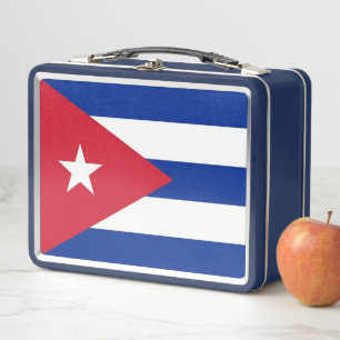 Metalen Roestvrij Lunchbox met Cuba vlag