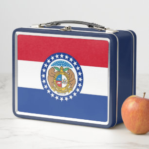 Metalen Roestvrije Lunchbox met Missouri vlag