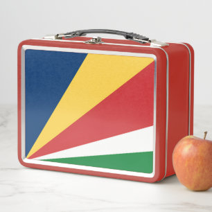 Metalen roestvrijstalen lunchbox met kleuren van d