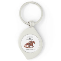 Metalen sleutelhanger-Racehartjes en genezende bro