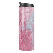 metalen textuur met krassen en abstracte barsten; thermosbeker (Geroteerd rechts)