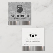 Metalen trainer - Trim | Kettle Bell Afsprakenkaartje (Voorkant / Achterkant)