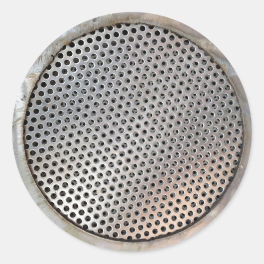 Metalen vetfilter ronde sticker (Voorkant)