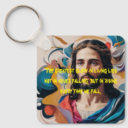 Metalen Vierkante Sleutelhangers (Voorkant)