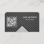 Metalen Visitekaartjes met QR-code Contactkaartje (Achterkant)
