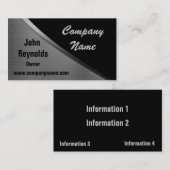 Metalen Visitekaartjes voor kijkcurve (Voorkant / Achterkant)