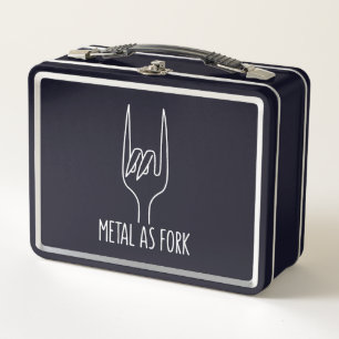 Metalen vork als grappige rots op keukenontwerp
