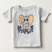 Metalfant Elephant Baby T-Shirt (Voorkant)
