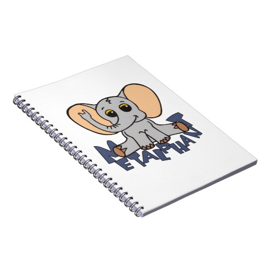 Metalfant Elephant Spiral notebook - klein Notitieboek (Rechterzijde)