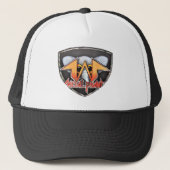 Metalfant Emblem Trucker Hat Black & White Trucker Pet (Voorkant)