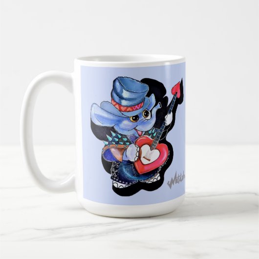 Metalfant Heart Guitar My Mam Rocks Mok (Links)