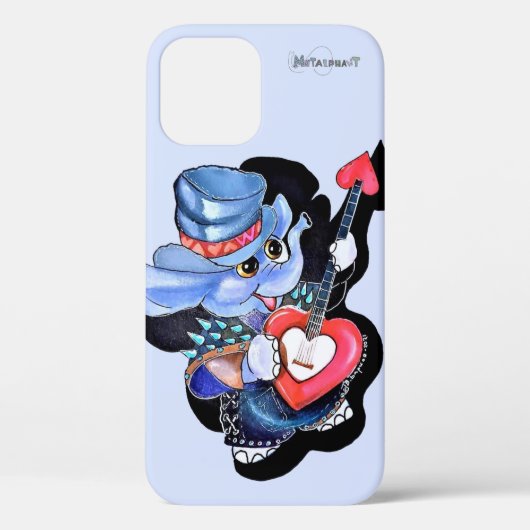 Metalfant Heart Guitar Phone Case (Achterkant)