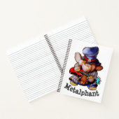 Metalfant met gitaar Spiral notebook Notitieboek (Binnen)