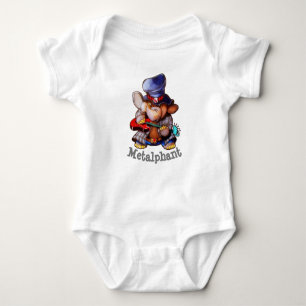 Metalfant met Guitar Baby Bodysuit