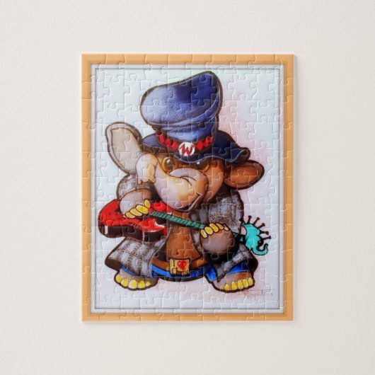 Metalfant met Guitar Puzzle - één afbeelding Legpuzzel (Verticaal)