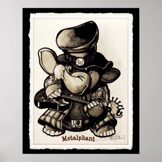 Metalfant Metaal Poster - diverse formaten en papi (Voorkant)