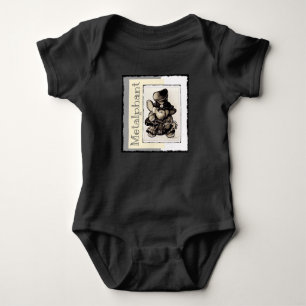 Metalfant Metal Baby Bodysuit - zwart