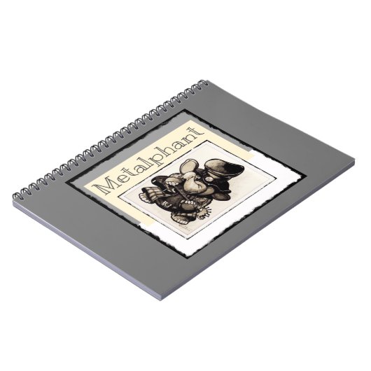 Metalfant Metal Spiral notebook - klein Notitieboek (Linkerzijde)