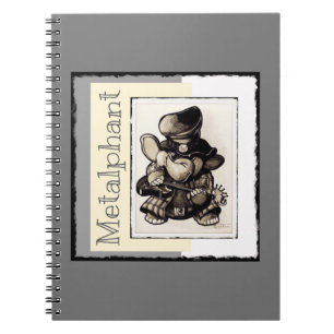 Metalfant Metal Spiral notebook - klein Notitieboek