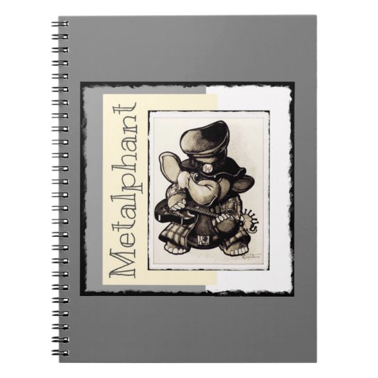 Metalfant Metal Spiral notebook - klein Notitieboek (Voorkant)