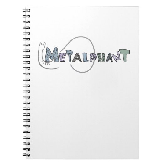 Metalfant pasta-spiral notebook - klein notitieboek (Voorkant)