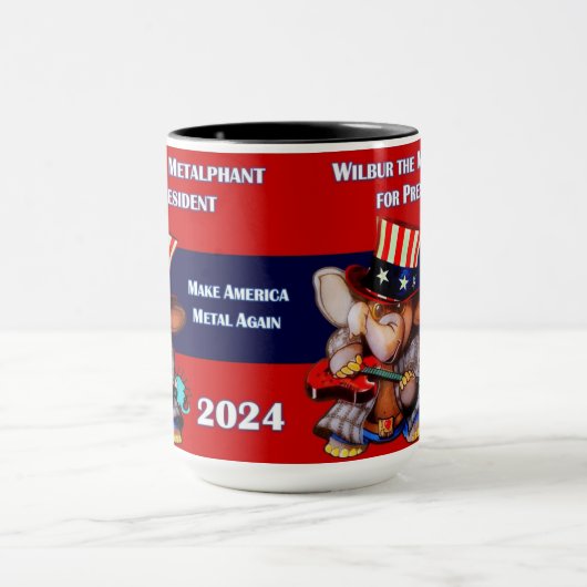 Metalfant voor President 2024 Mok (Midden)