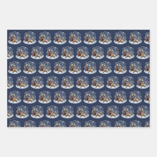 Metalfant Wilbur in lichte papiervellen met onmidd Inpakpapier Vel (Voorkant)