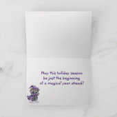 Metalfant Wilbur in Winter Holiday Card Kaart (Binnen)