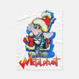 Metalfant Winter Holiday Fleece Blanket