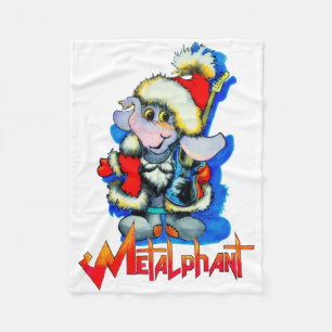 Metalfant Winter Holiday Fleece Blanket Deken