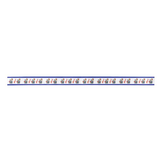 Metalfant Winter Holiday Ribbon - 1,5 inch breed Lint (Voorkant)